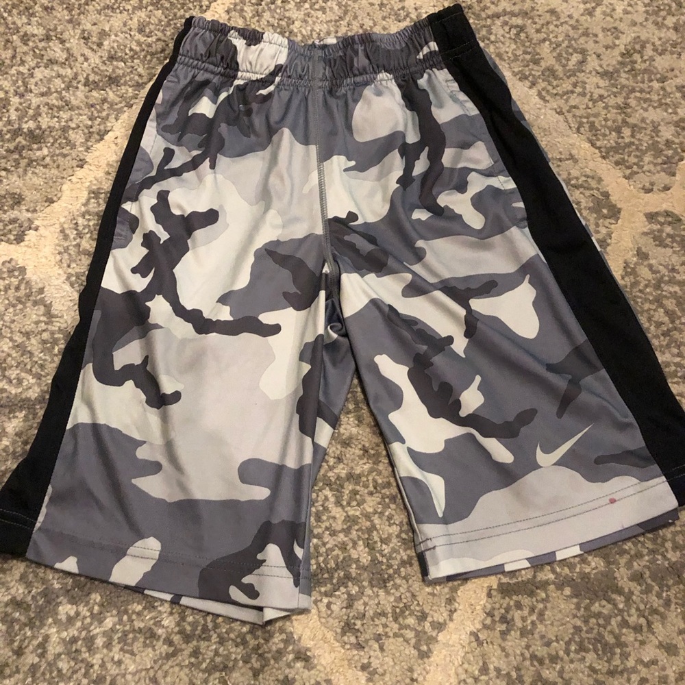 Boys Nike Dri-fit Camo Athletic Shorts